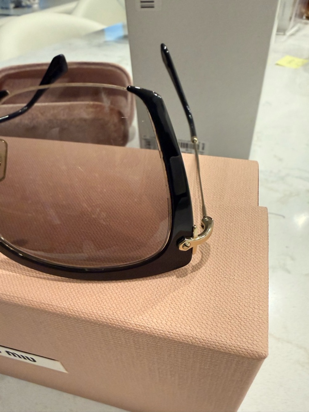 Miu Miu Gray Gradient Sunglasses - Picture 11 of 11